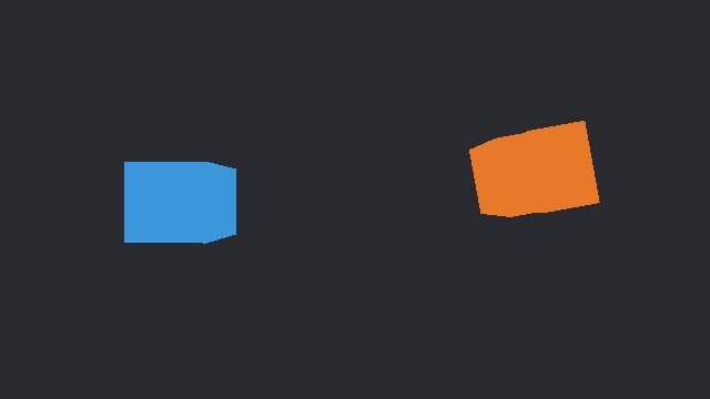 Instance mask of the same frame: one colour per pallet.